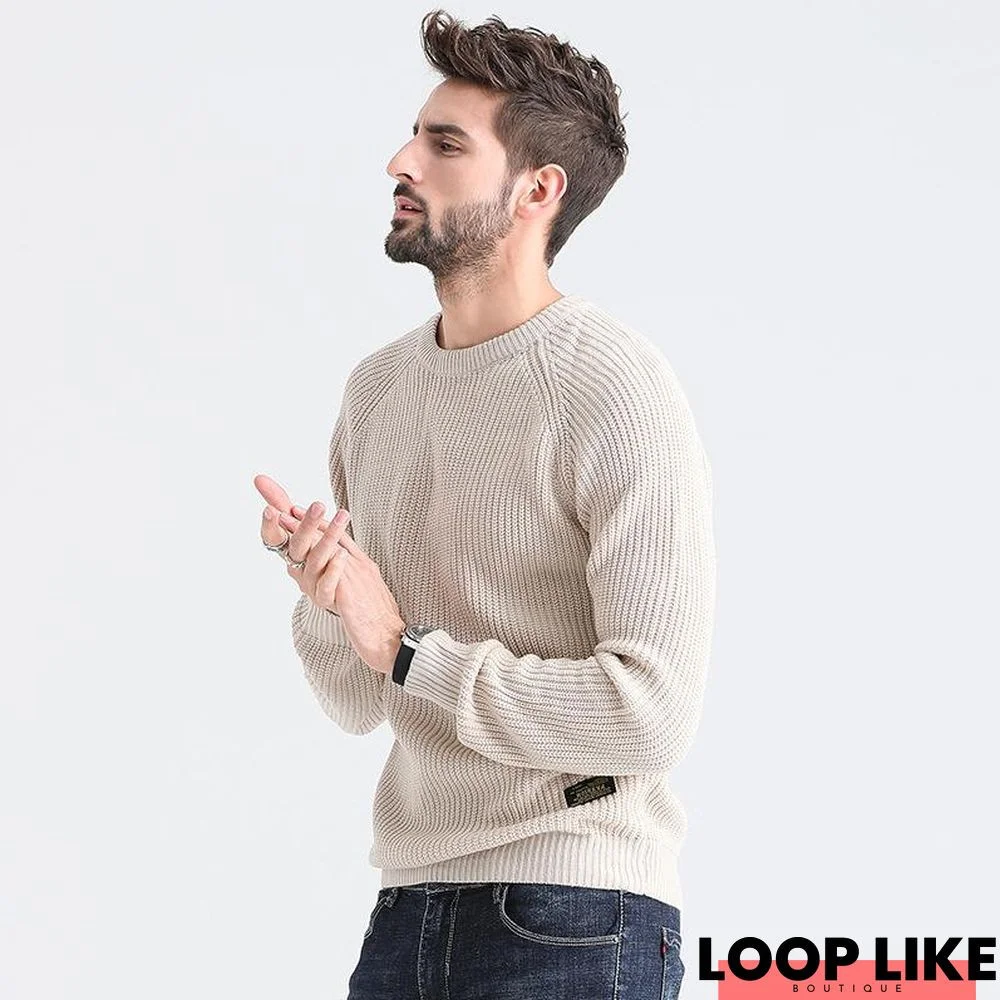 Round Neck Bottomed Sweater Male