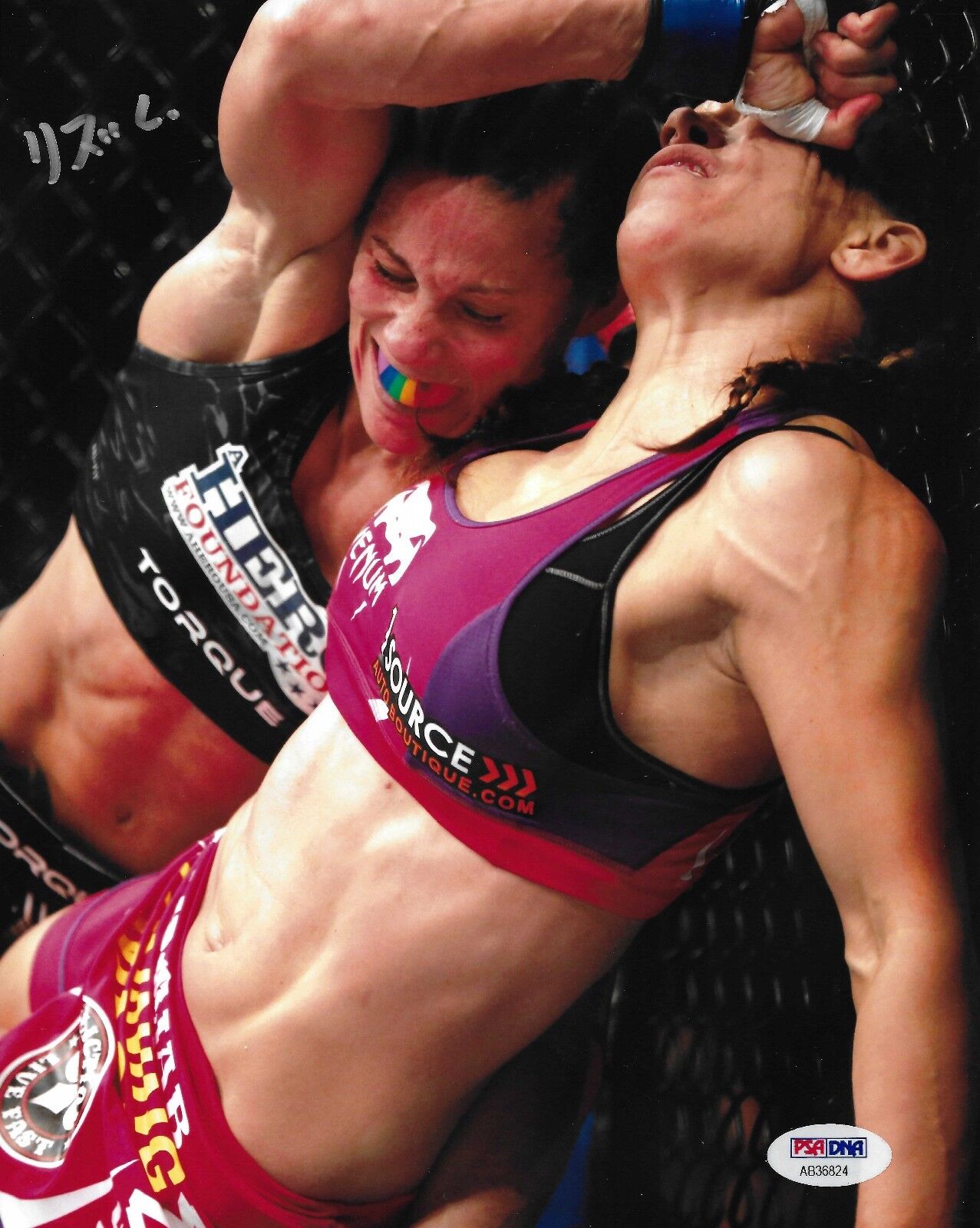 Liz Carmouche Signed UFC 8x10 Photo Poster painting PSA/DNA on Fox Miesha Tate Picture Autograph