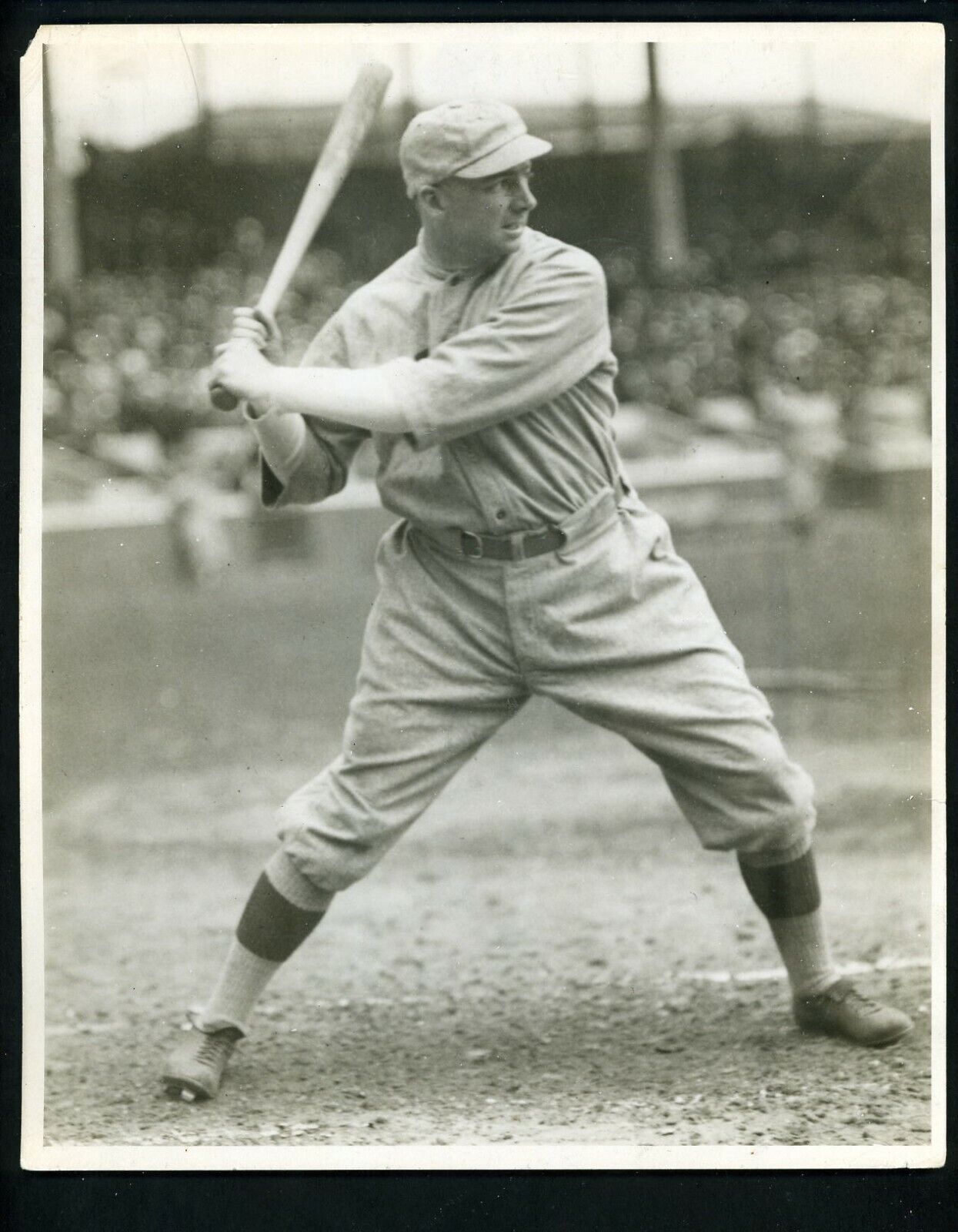 Duffy Lewis circa 1917 Charles Conlon Press Original Photo Poster painting Boston Red Sox