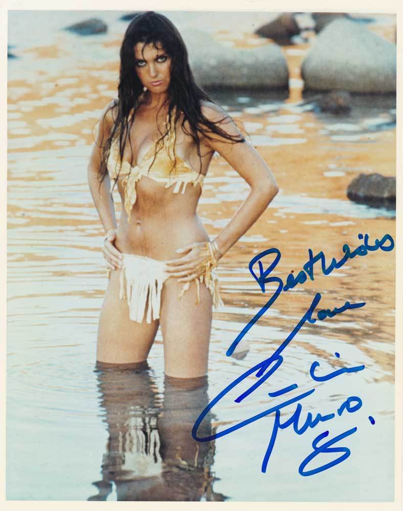 Caroline Munro AUTHENTIC Autographed Photo Poster painting SHA #11579