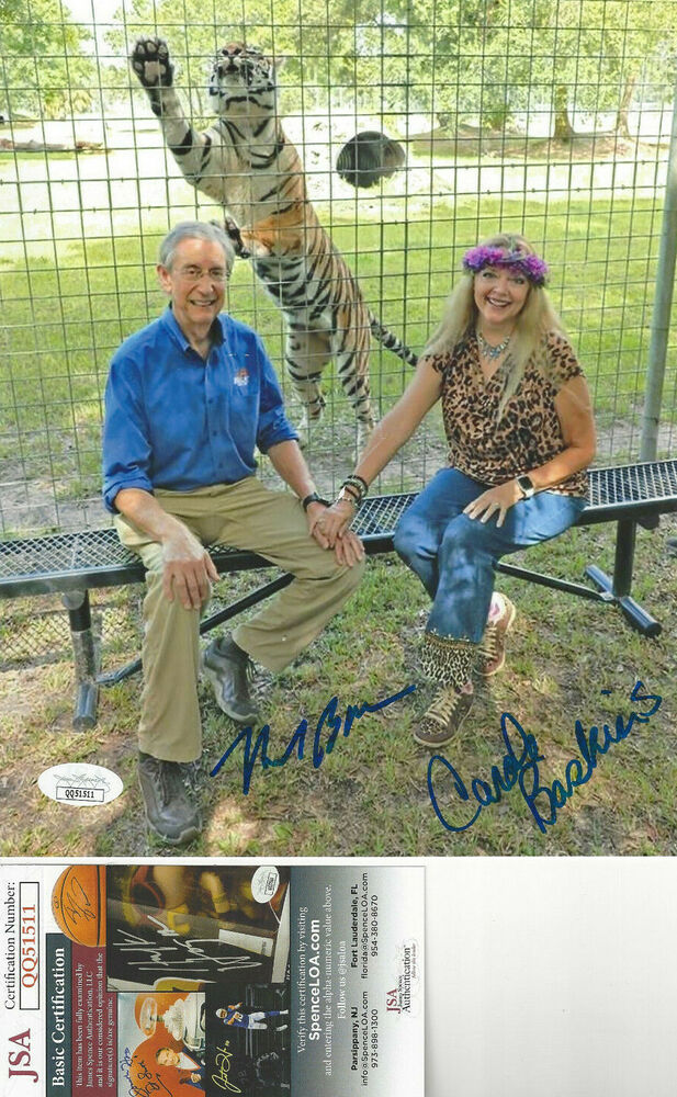 Tiger King  Howard &  Carole Baskin autograph 8x10  Photo Poster painting JSA Certified 2 sigs