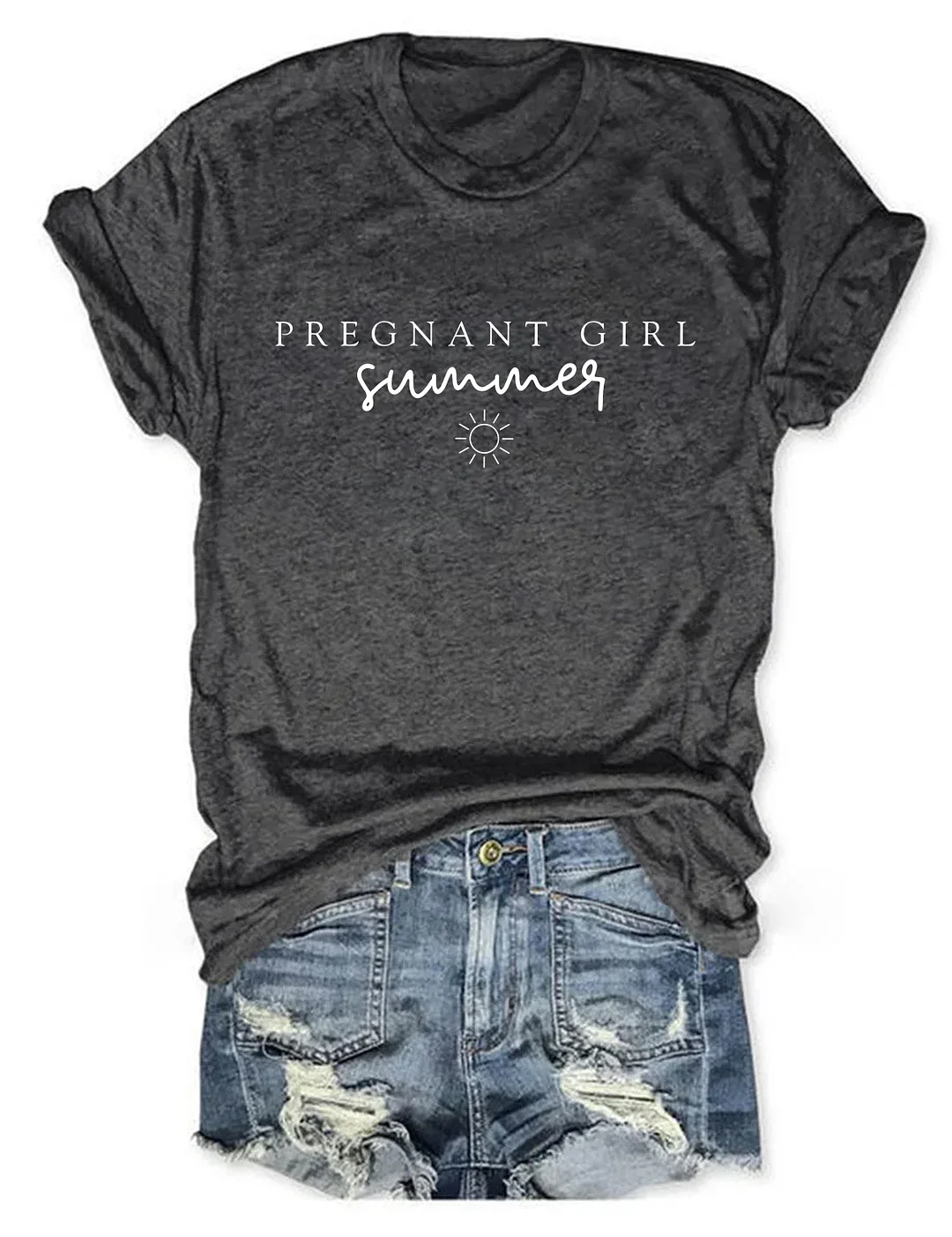 Pregnant Girl Summer T-shirt