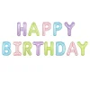 16" HAPPY BIRTHDAY Aluminum Film Letters Balloons Birthday Party Celebration Decors