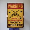 Warning - Vintage Metal Signs(12*16Inch) - Warning