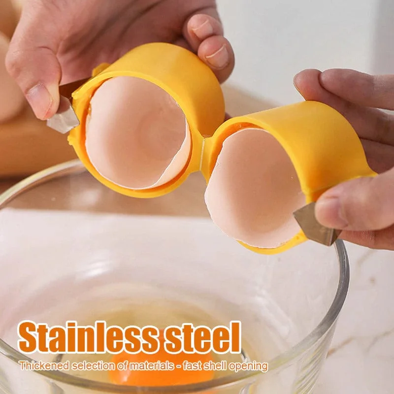 🔥BUY MORE GET MORE FREE🥚Efficient Egg Cracking Tool. Handy Egg Separator🍳