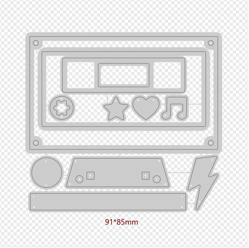 Metal Cutting Dies Slimline Essentials card Scrapbooking Stencil Cut Die For DIY Card Crafts Handmade