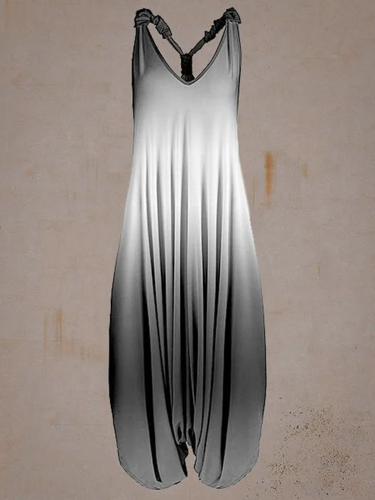 Gradient Racerback Harem Jumpsuit For Women
