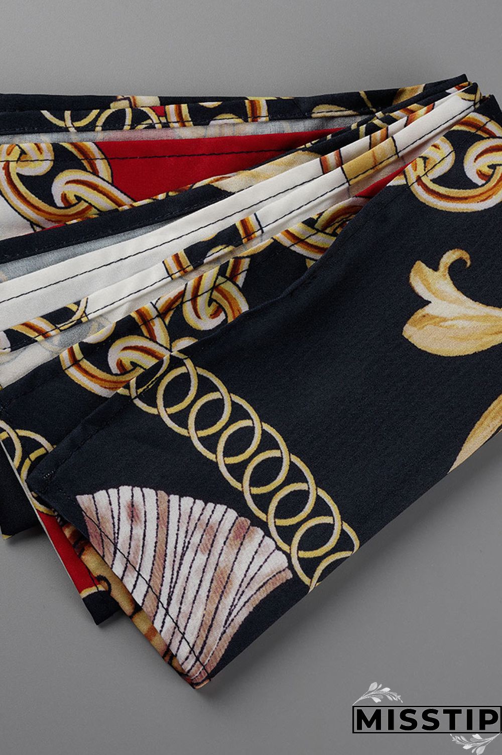 Blue Fashion Casual Print Patchwork Turndown Collar Shirt Dress