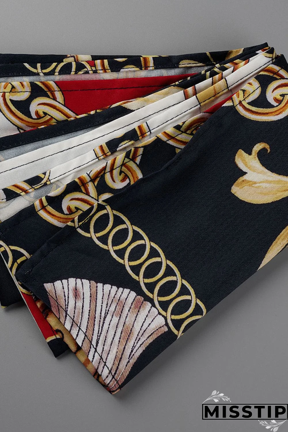 Blue Fashion Casual Print Patchwork Turndown Collar Shirt Dress