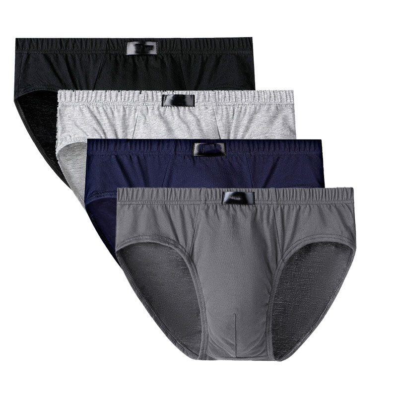 Turfwerk 100% Cotton Briefs Mens Comfortable Underpants Man Underwear Drop shipping 4pcs/lot