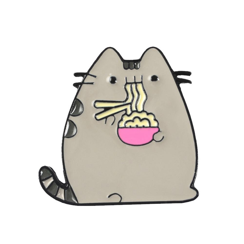 

Creative Cartoon Cute Cat Brooch Badge Pins Jacket Shirts Ornament Jewelry, 501 Original