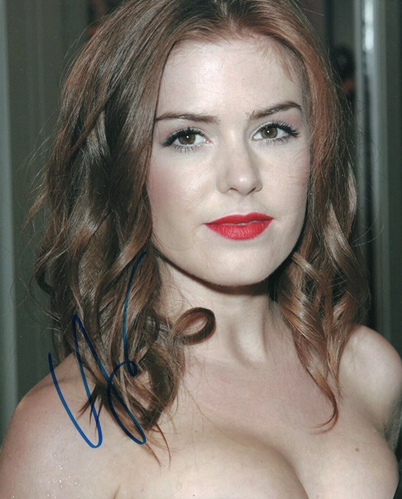 Autographed Isla Fisher signed 8 x 10 Photo Poster painting Cute