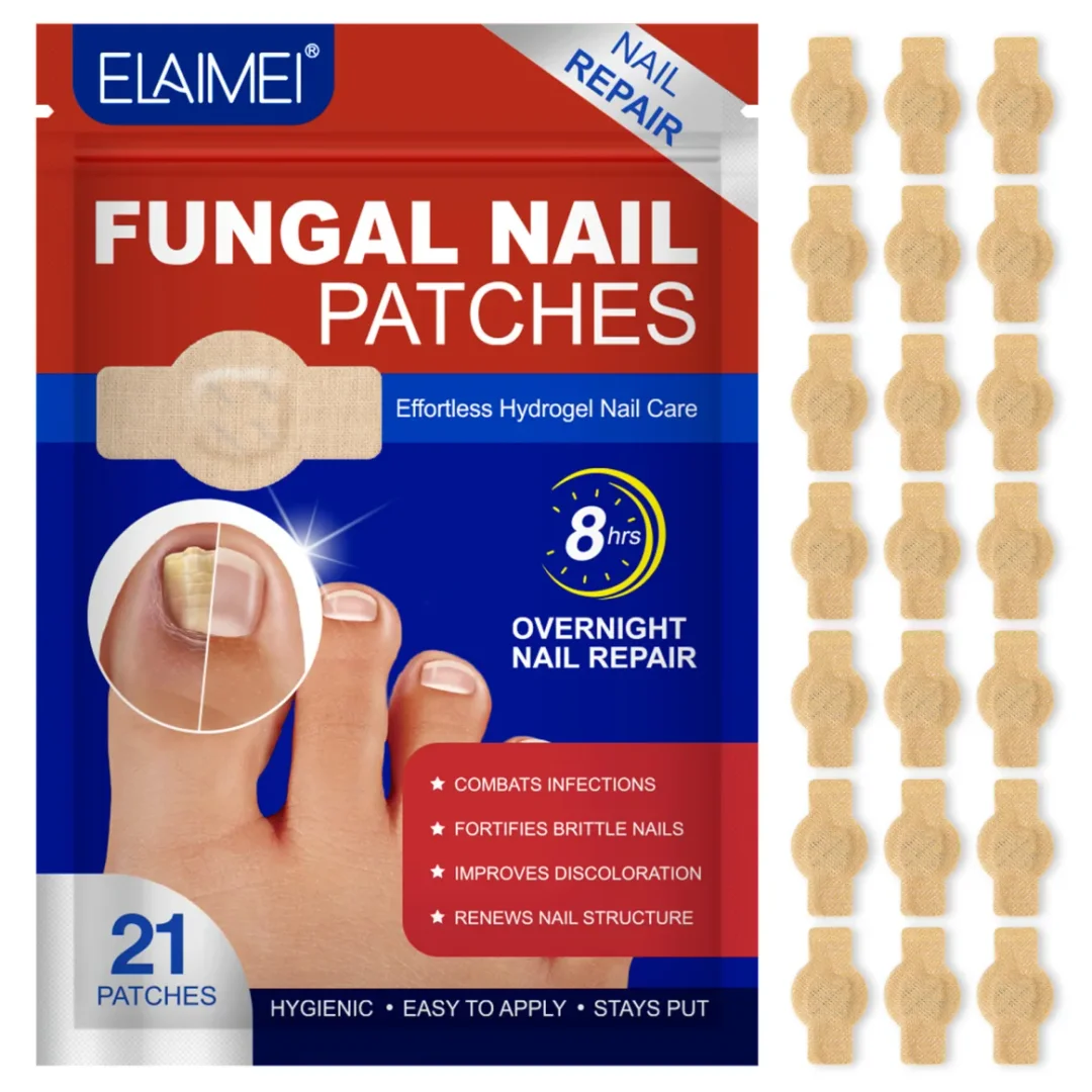 Toenail Fungus Treatment Extra Strength - 21 Nighttime Hydrogel Patches for Overnight Toenail Repair