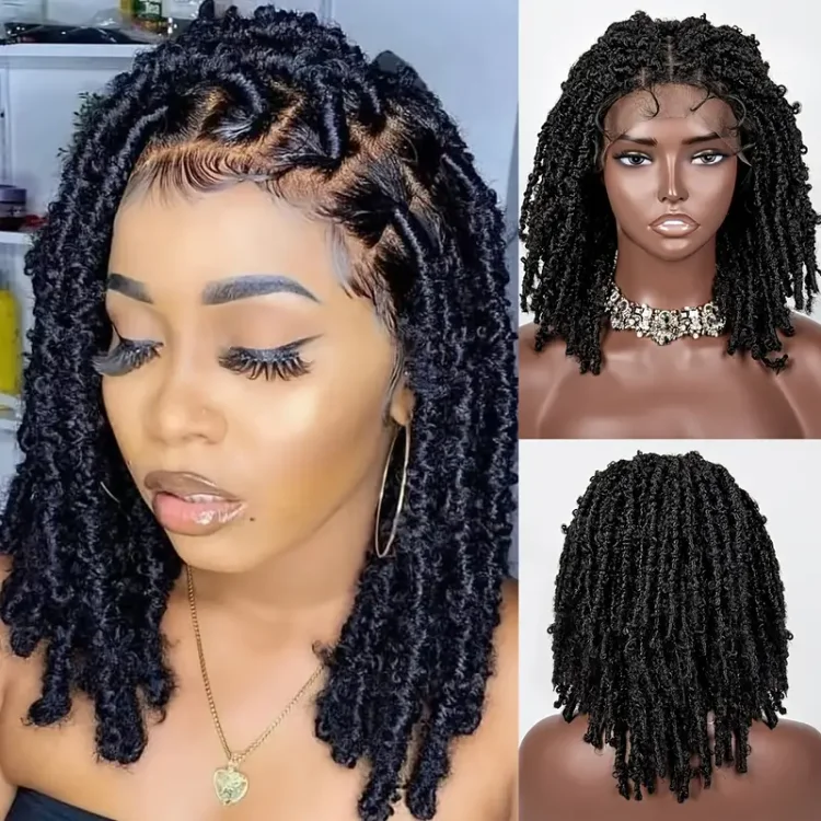 Gorgeous Soft Butterfly Locs Crochet Wigs - 360 Lace Human Hair Wigs