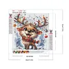 Christmas Elk-Full Round Diamond Painting 30*30CM