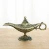  Classical Aladdin Magical Lamp, Retro Magical Wishing Ornament, Tabletop Decoration with Finely Polished Surfaces for Home, Party