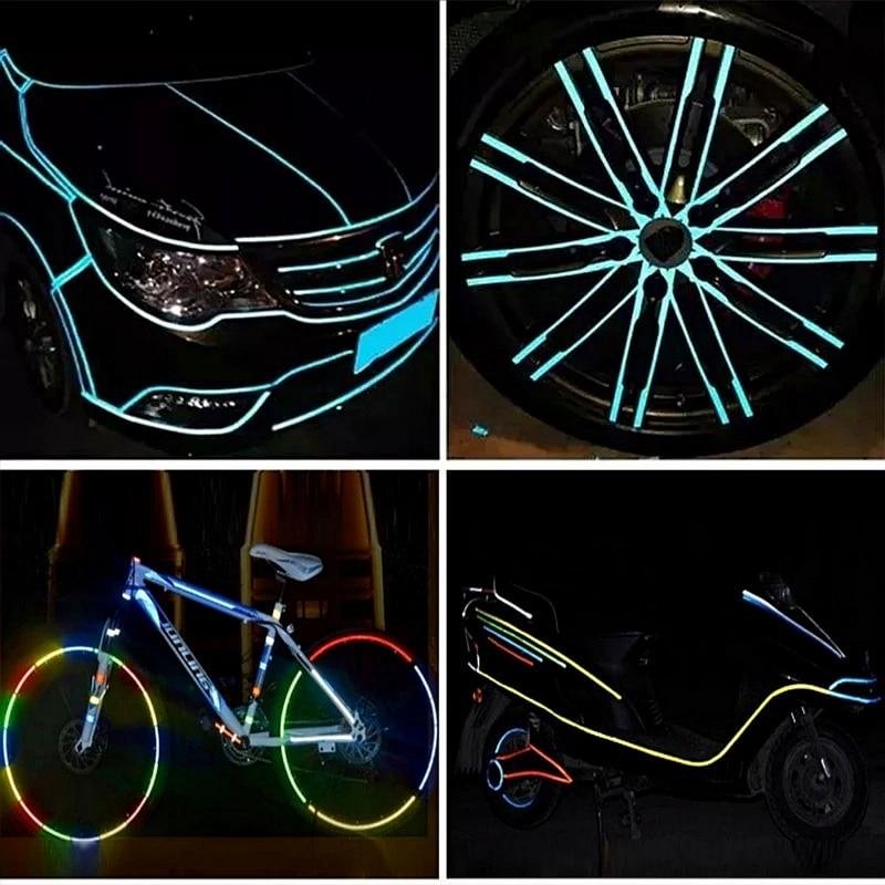 DIY Car Luminous Stickers 8m Reflective Tape