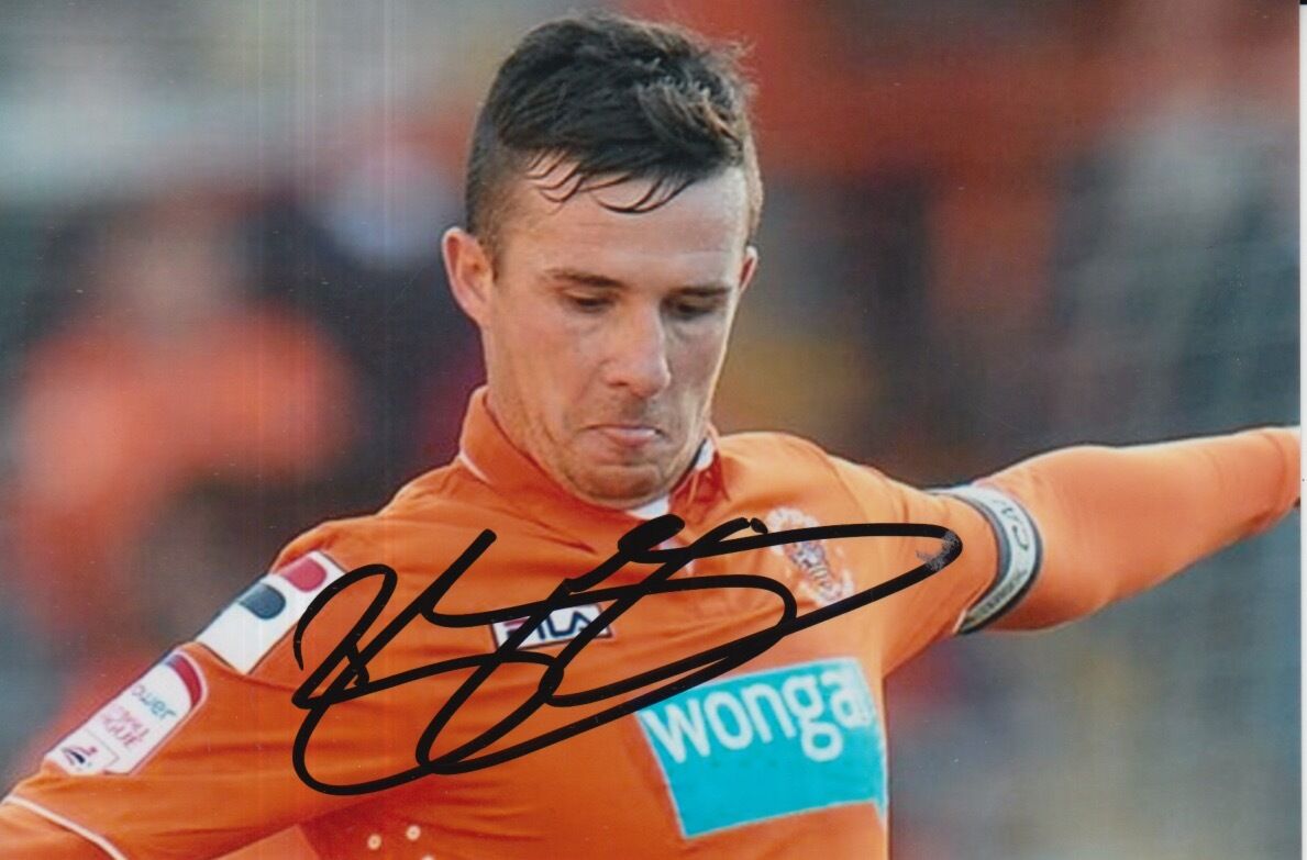 BLACKPOOL HAND SIGNED BARRY FERGUSON 6X4 Photo Poster painting 1.