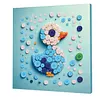 DIY Pre-Framed Duck Button Art Canvas Kit