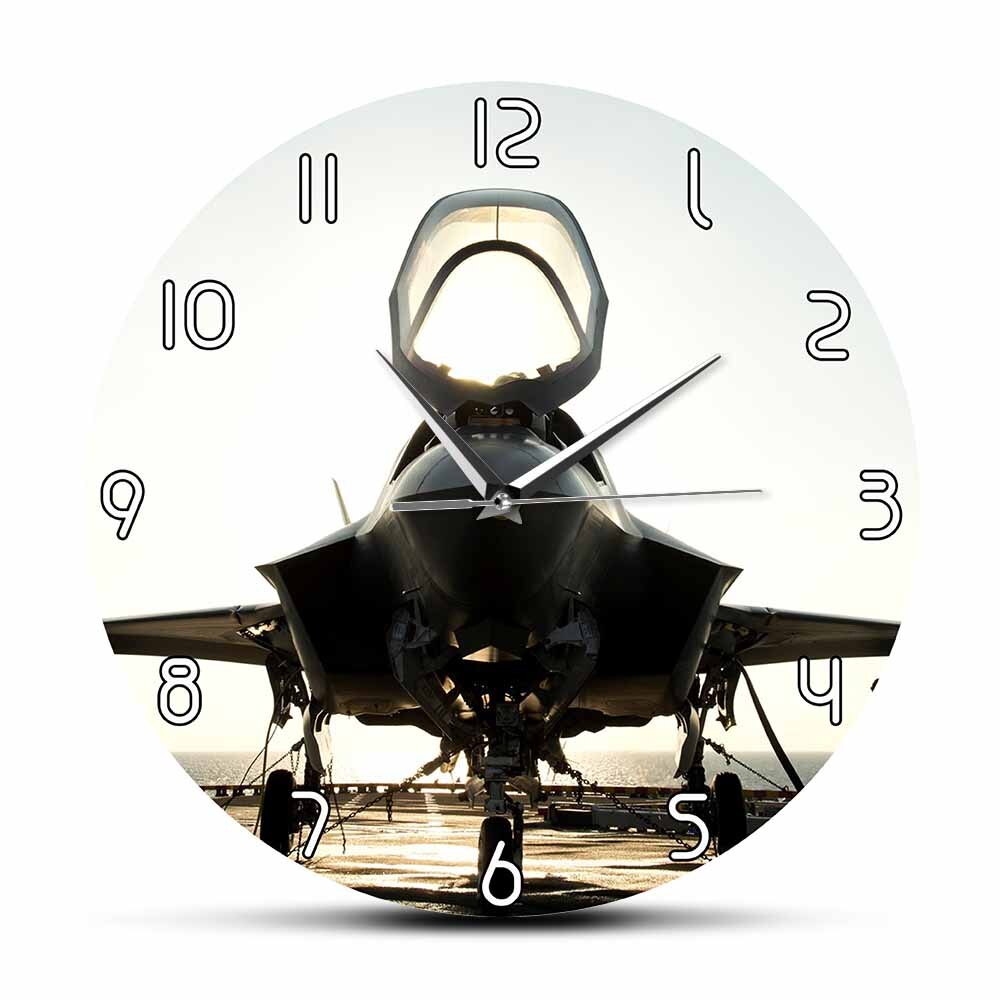 

Jet Fighter - Frameless Acrylic Wall Clock, 501 Original