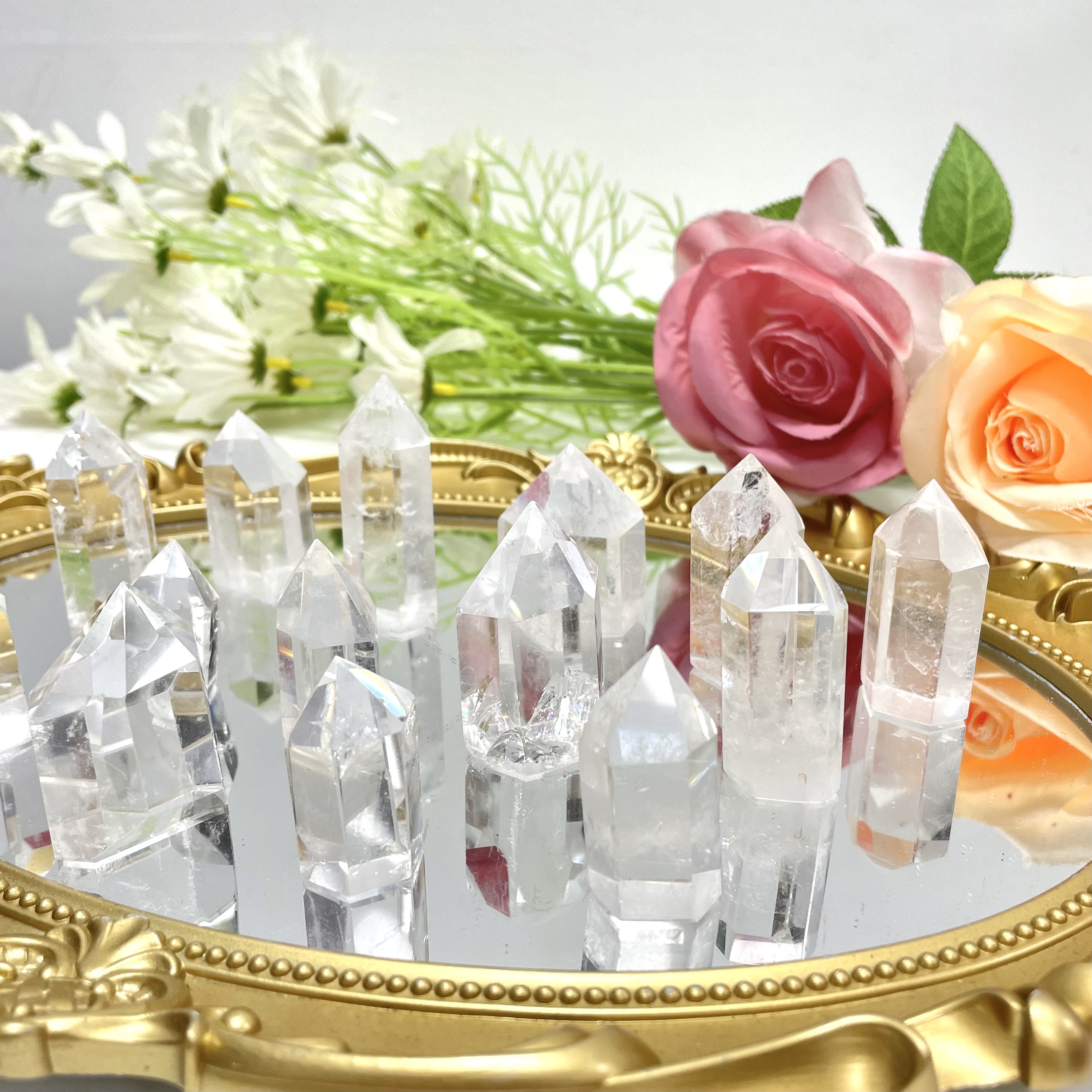 Clear Quartz Finger Point Tower