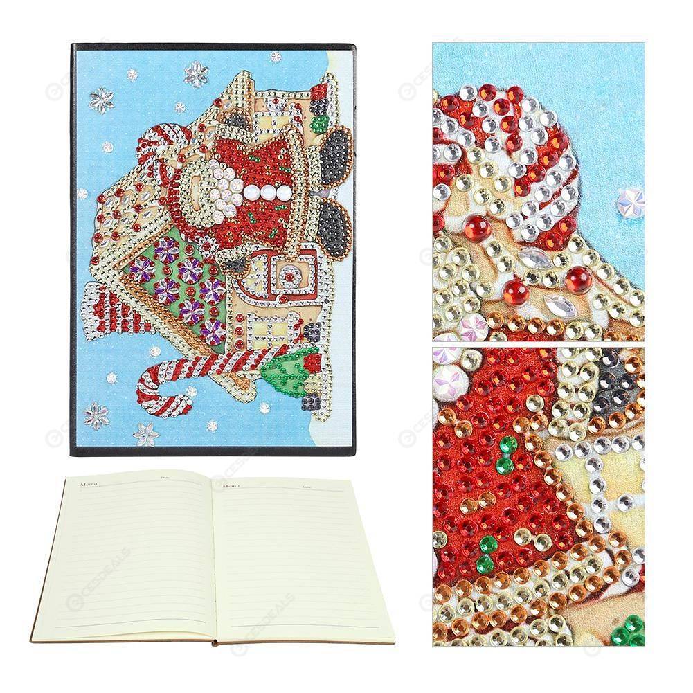 

Santa Claus-DIY Creative Diamond 60 Pages A5 Notebook, 501 Original