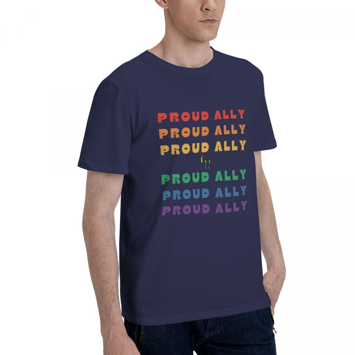Colorado Rockies Proud Ally Cotton T-Shirt Men's