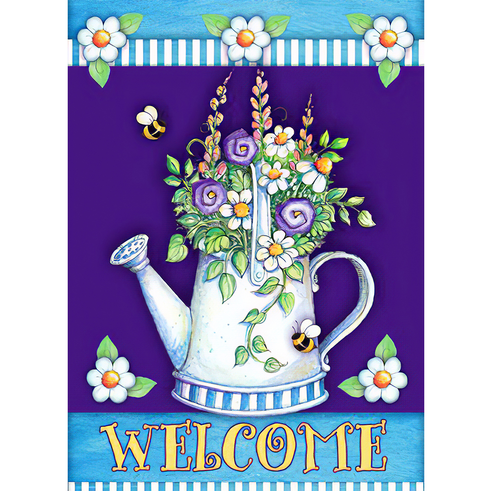 

Welcome Word - Round Drill Diamond Painting - 30*40CM, 501 Original