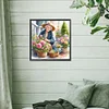 Diamond Painting-DIY Full Round Drill Garden Old Lady
