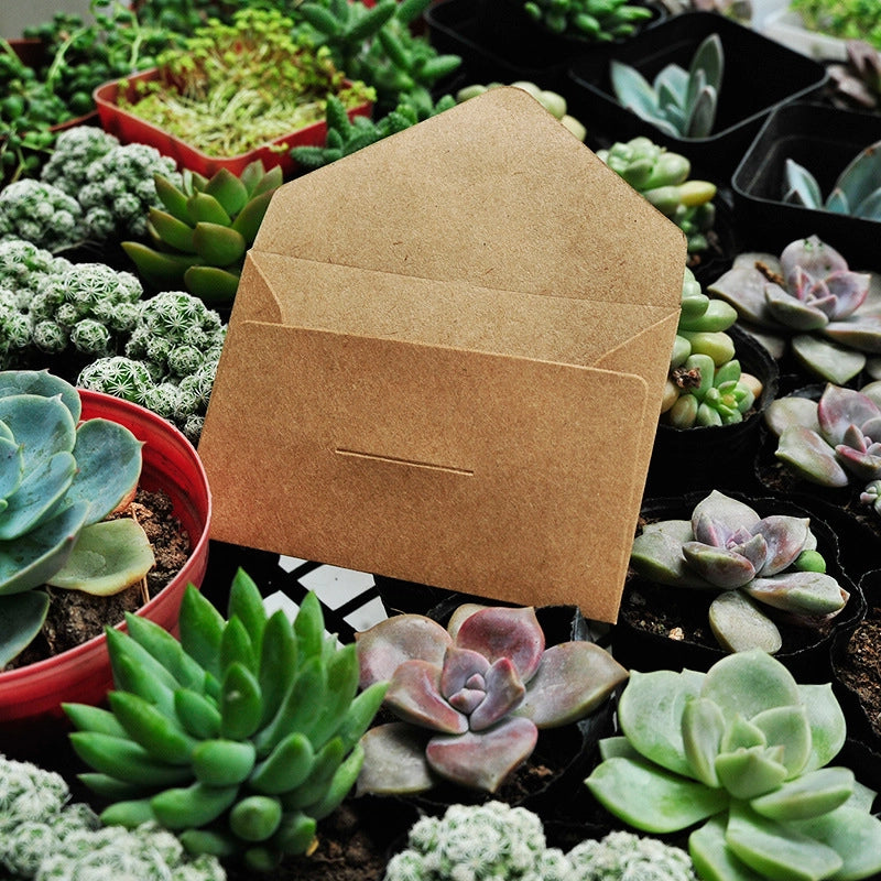 Out Of The Card Envelope 3 Creative Retro Kraft Paper Business Card Storage Envelopes-mini Series Of Western-style Small Envelopes