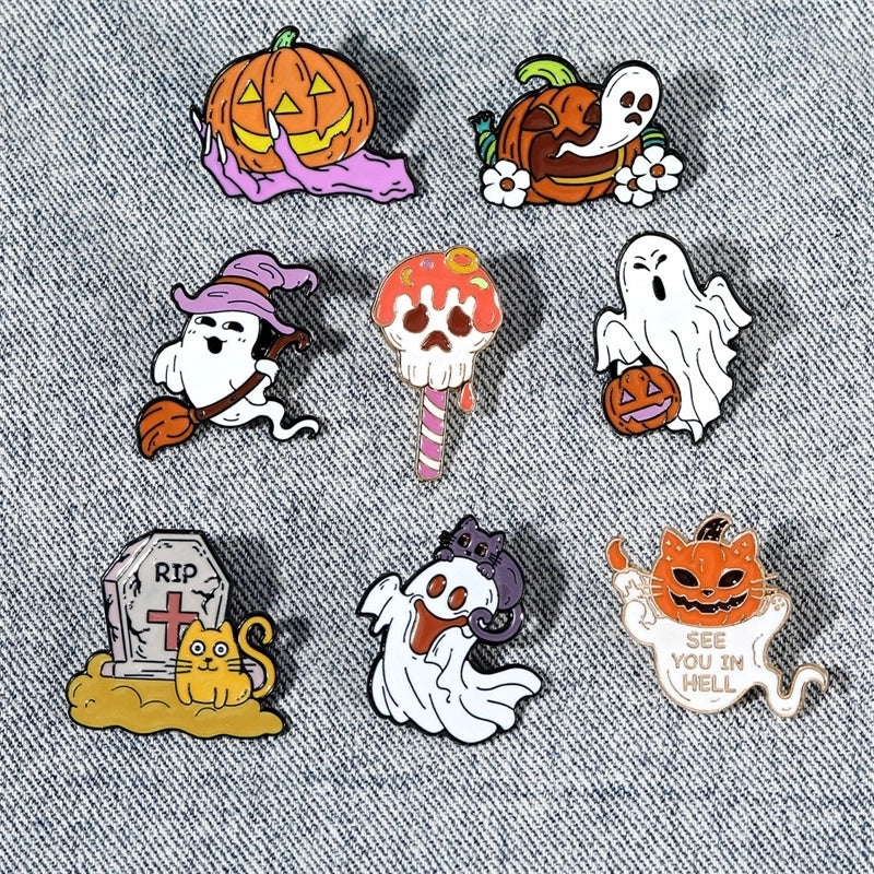 Retro Funny Punk Animal Alloy Stoving Varnish Plating Unisex Brooches