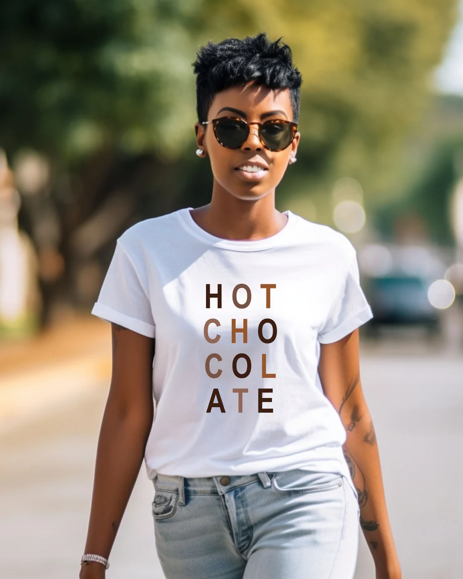Hot Chocolate Crew Neck Unisex Short Sleeve Tshirt