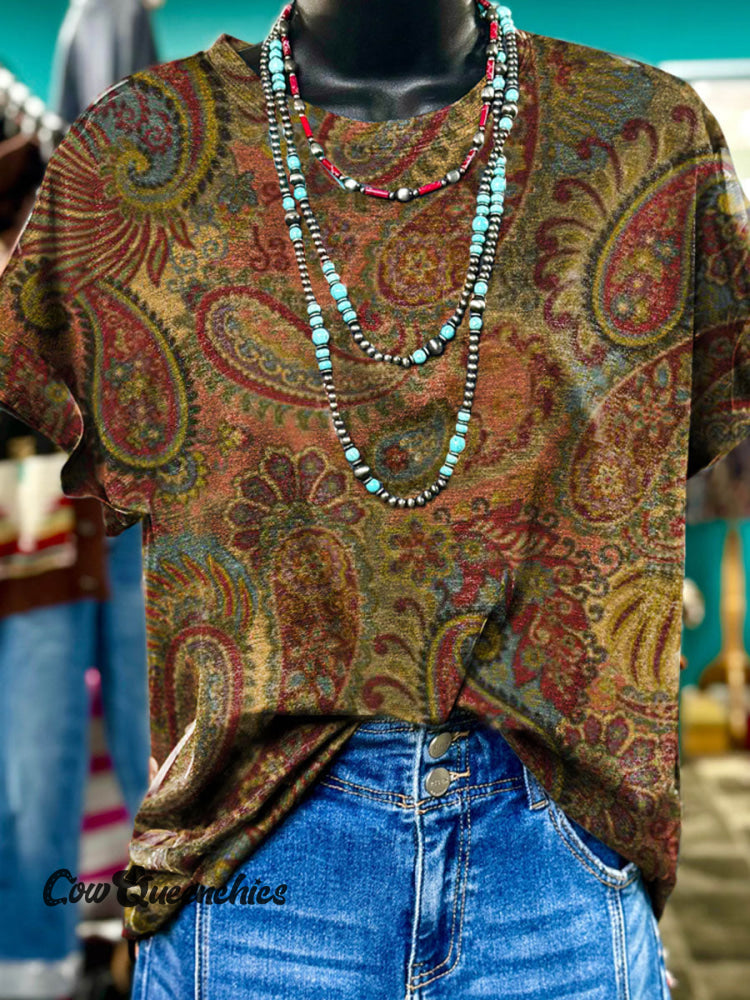 Vintage Art Print T-shirt Multicolor / S