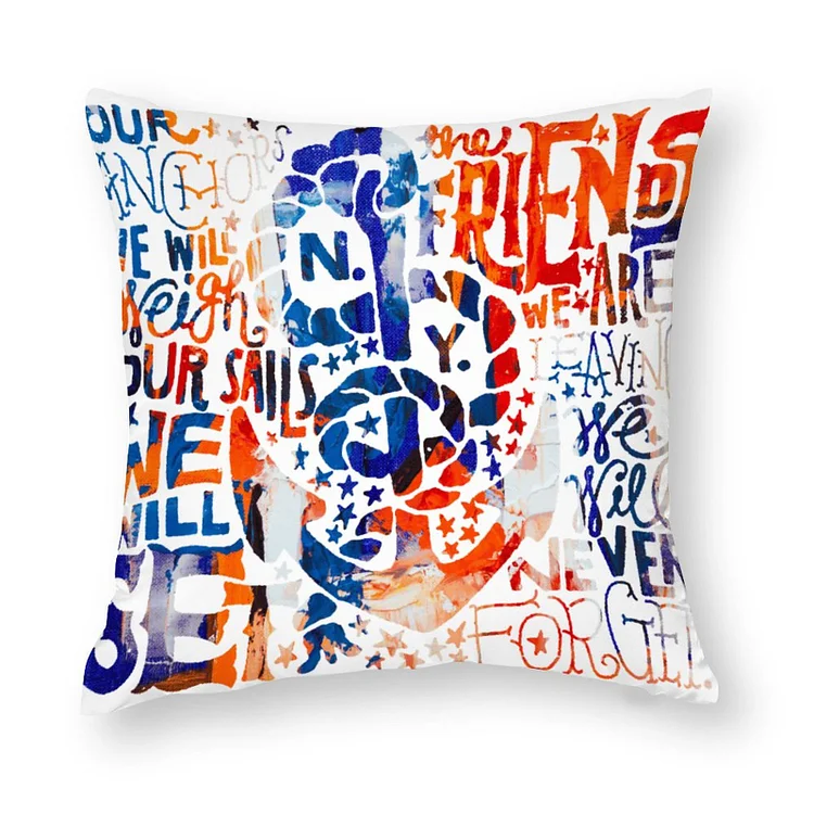 Polyester Pillow Case Graffiti, Anchor  customized, personalized, gift