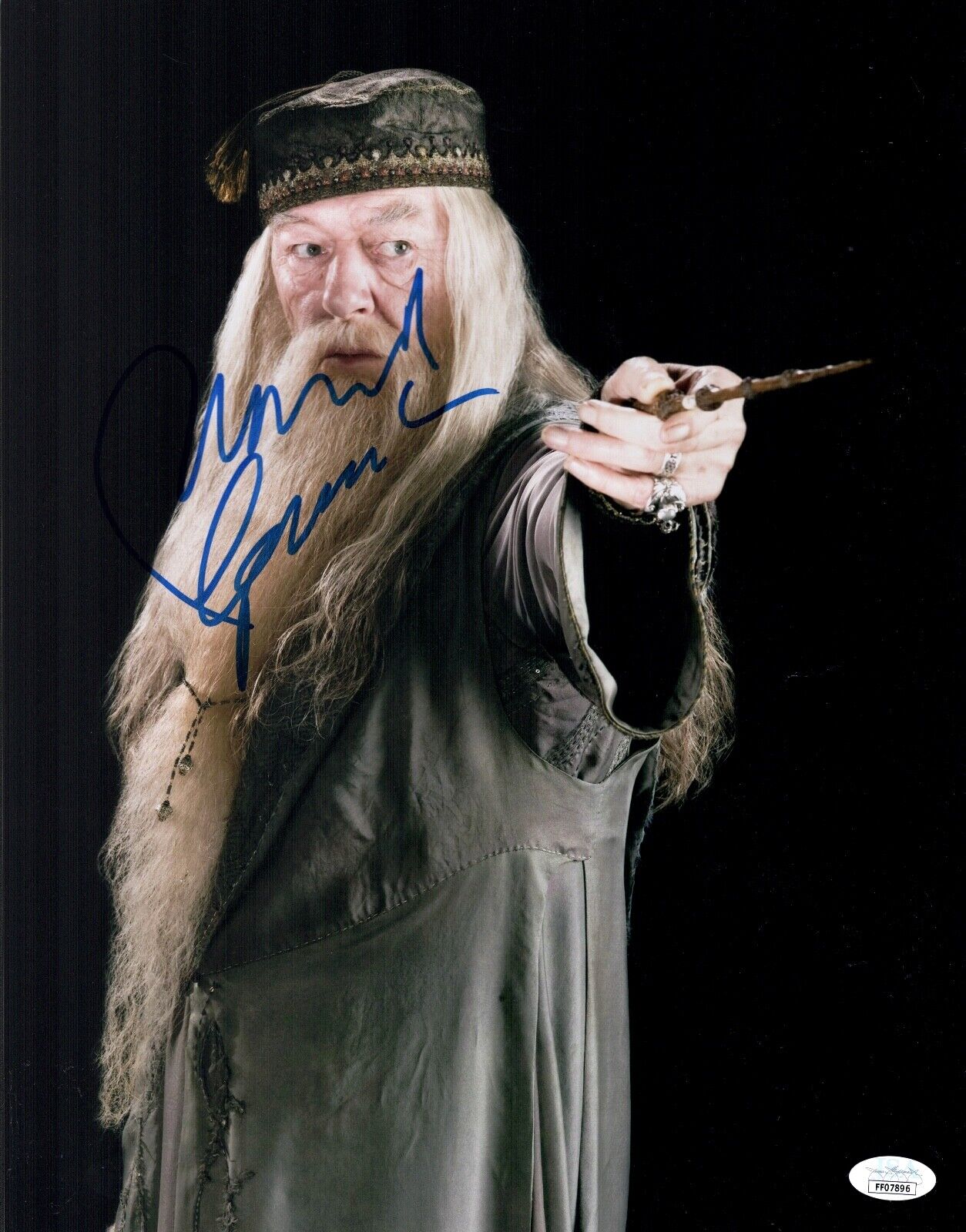 Michael Gambon Signed DUMBLEDORE 11X14 Harry Potter IN PERSON Autograph JSA COA