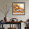 (Multistyle) Automne Citrouille Feuilles Mortes-Perceuse Ronde Peinture Diamant-40*40CM