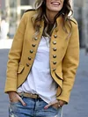 Simple And Casual Long Sleeves Vintage Coats 