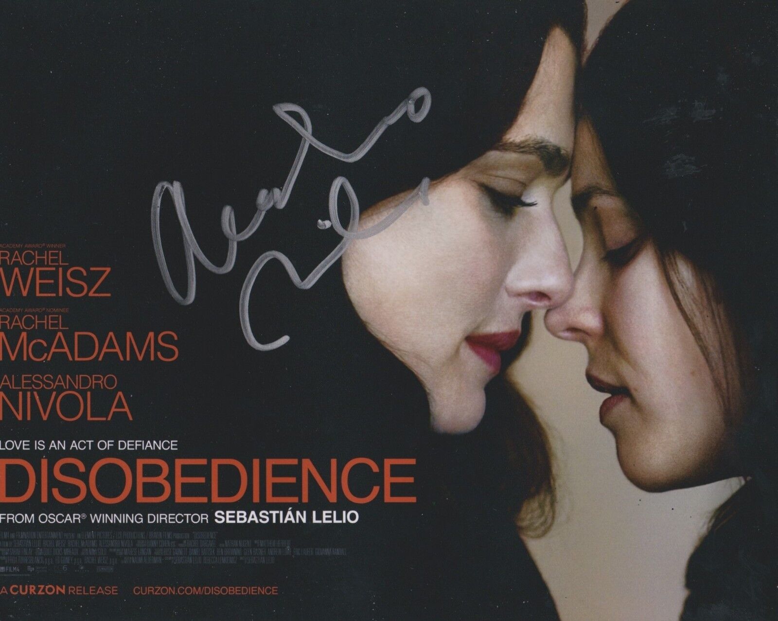 Alessandro Nivola Signed Disobedience 10x8 Photo Poster painting AFTAL