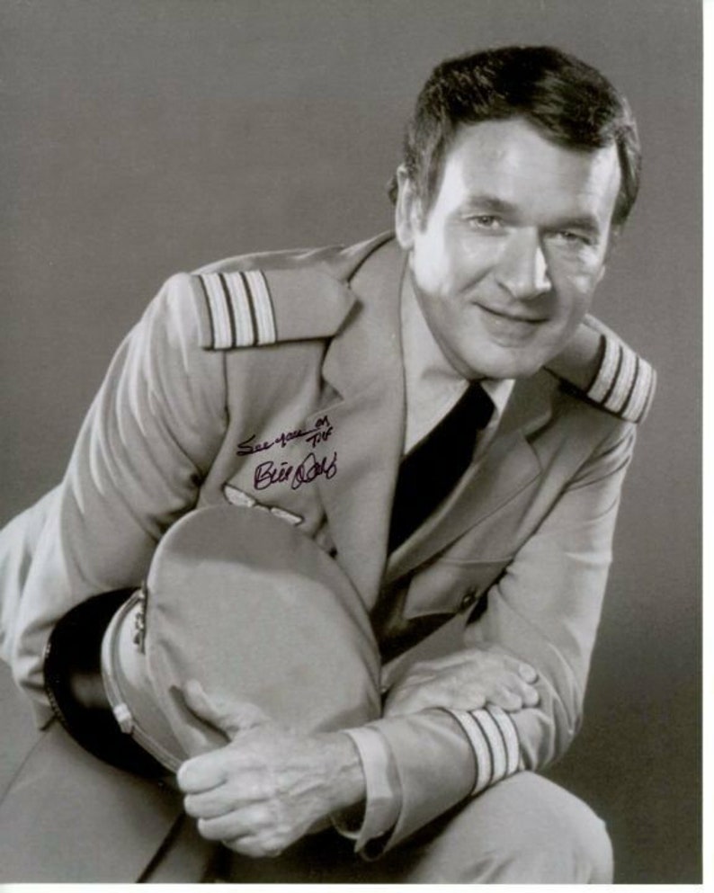 Bill daily signed autographed i dream of jeannie roger healey 8x10 Photo Poster painting