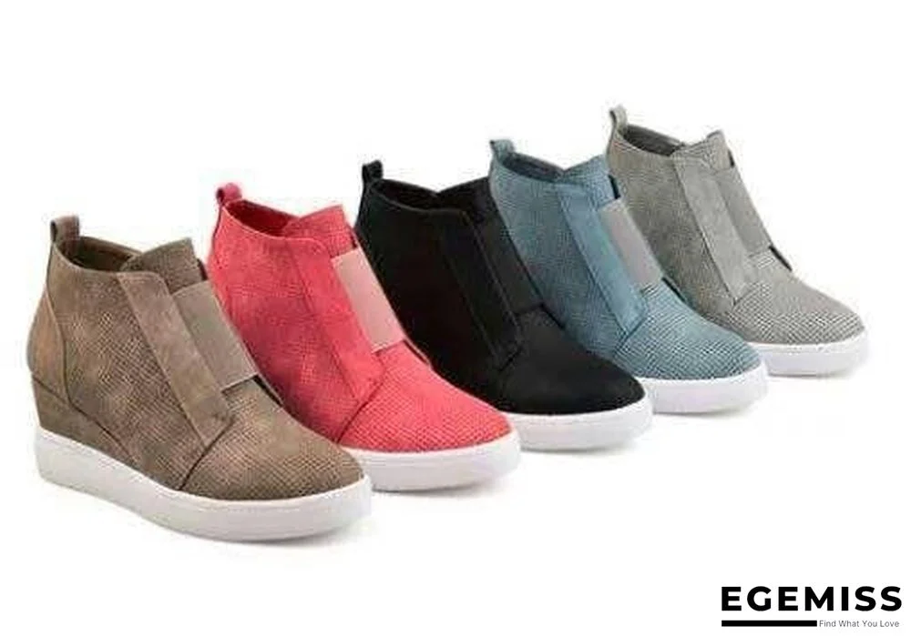 Chic Wedges Ankle Boots For Women Casual Platform Shoes Woman Plus Size Boots | EGEMISS