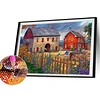 Country House-Full Round Diamond Painting 40*30CM