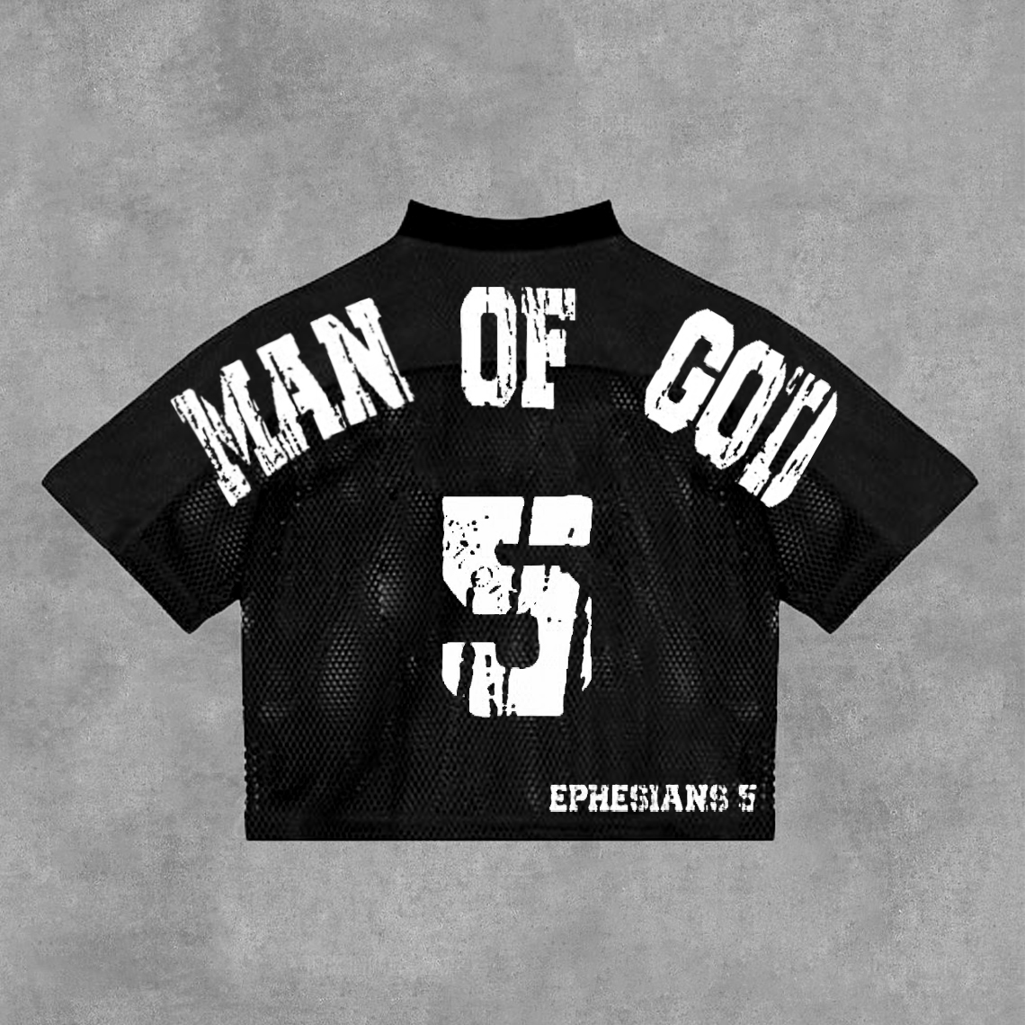 Sopula Vingate God's Child Man Of God Blokecore V-Neck Mesh Jersey - SOPULA