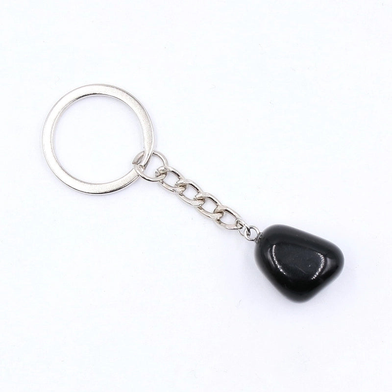 Fashion Irregular Natural Stone Keychain 1 Piece