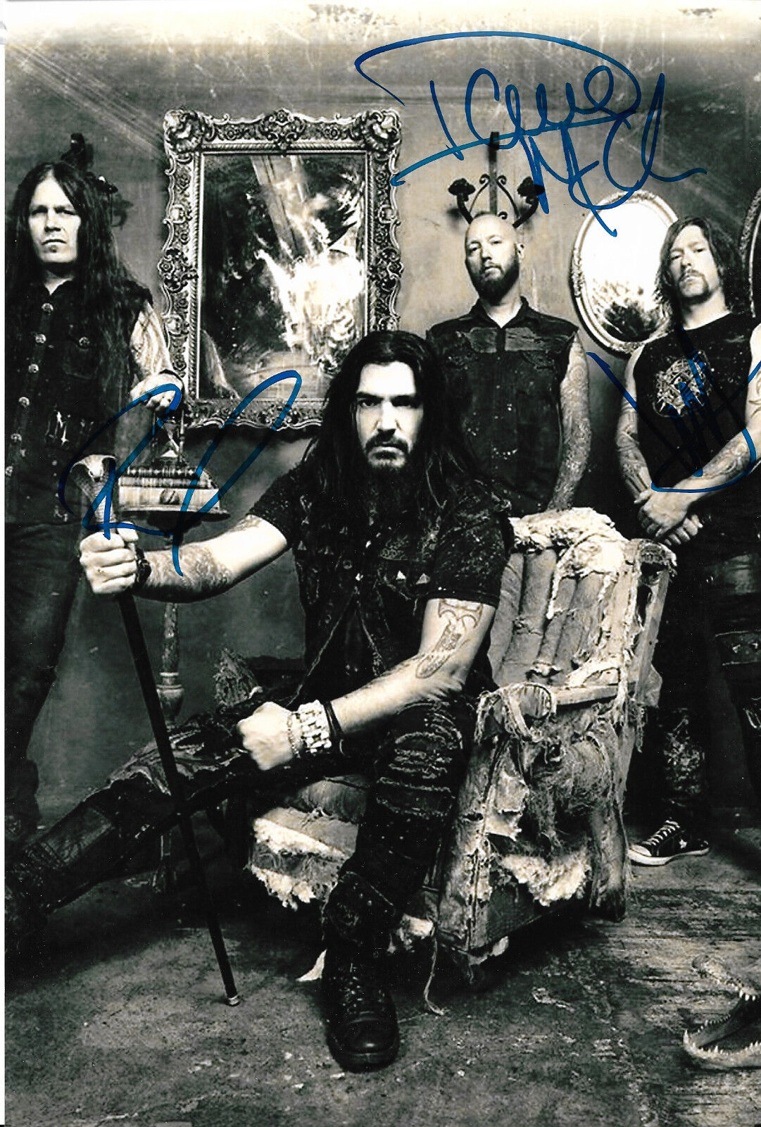 Machine Head signed 8x12 inch Photo Poster painting autographs