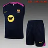2025/2026 Barcelona Pre-Match Training Cyan Vest+Shorts Football1:1 Thai Quality