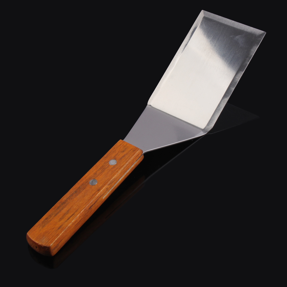 

Stainless Steel Spatula Scraper Pancake Turner Scoop with Wooden Handle, 501 Original