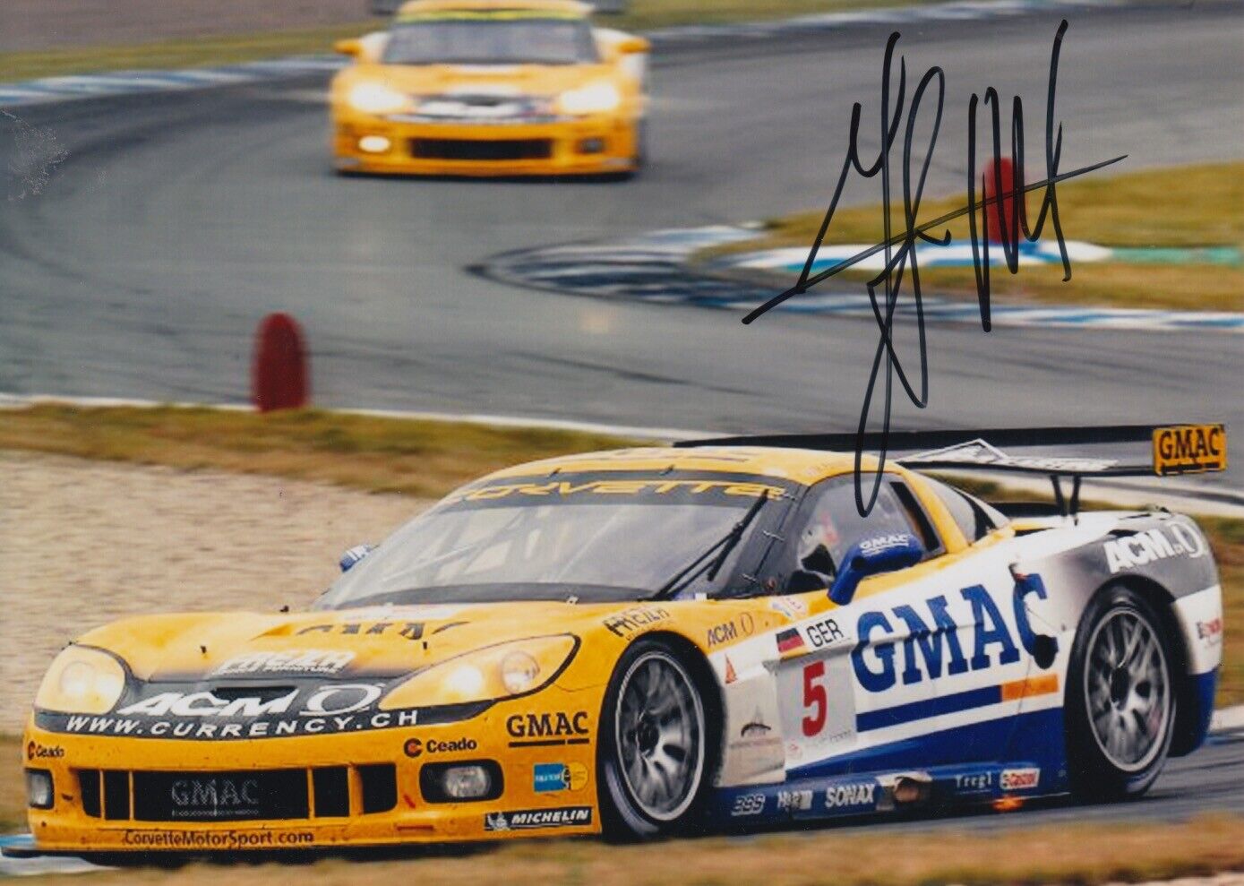 Mike Hezemans Hand Signed 7x5 Photo Poster painting - Corvette Autograph 2.