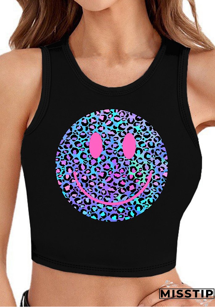 Women Casual Crop Letter Print Top