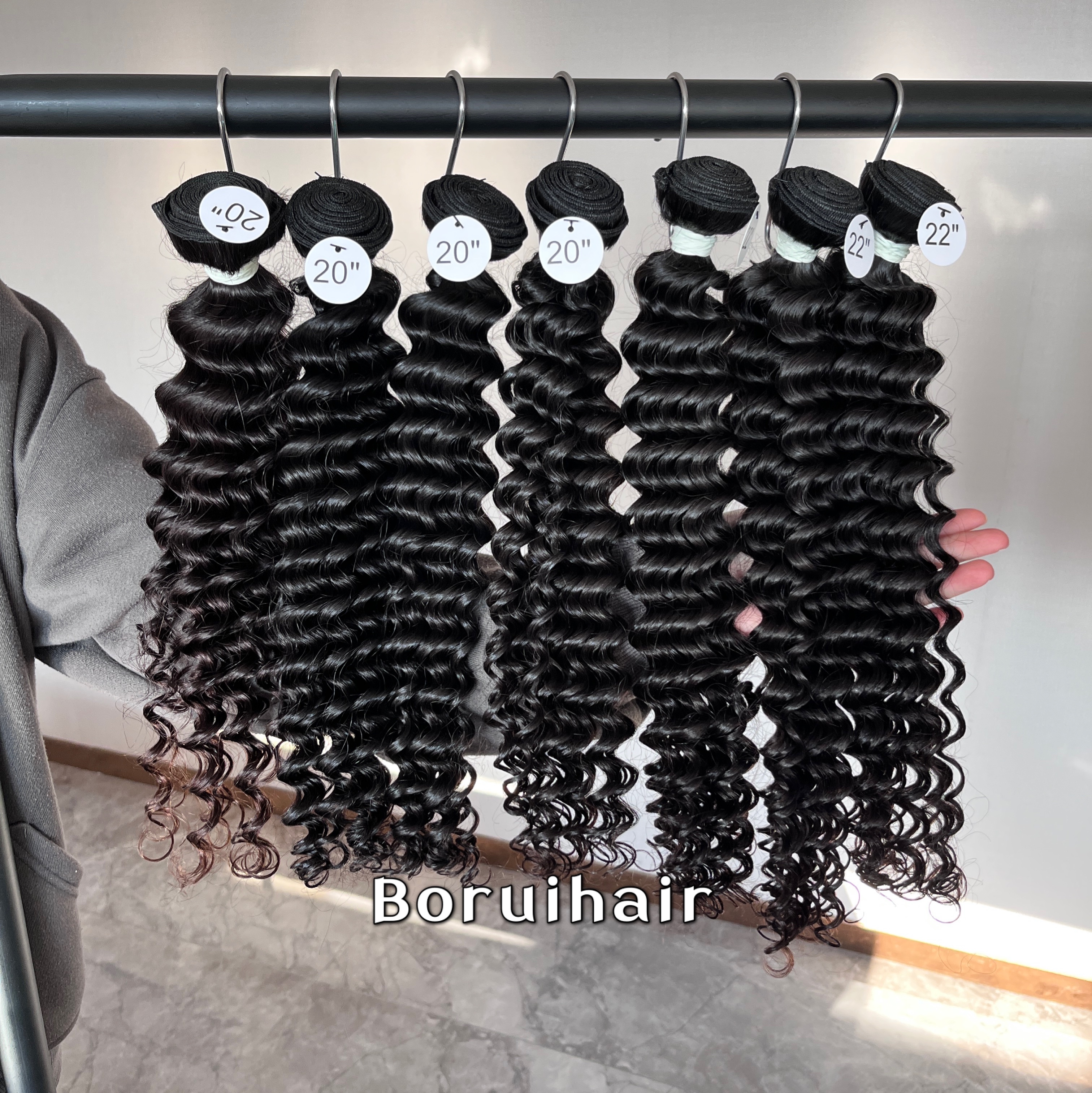 3PCS Deep Wave Top Raw Hair Bundles 100% human hair Bundle Deals