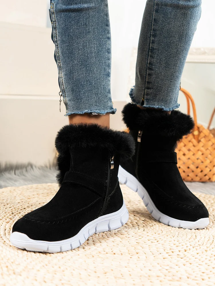 Orthopedic Women Boots Winter Fur Lining Extra Comfortable Warm Fashion Snow Boots Radinnoo.com
